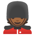 💂🏾 guard: medium-dark skin tone display on Google